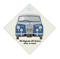 MG Magnette ZB Varitone 1956-58 Car Window Hanging Sign